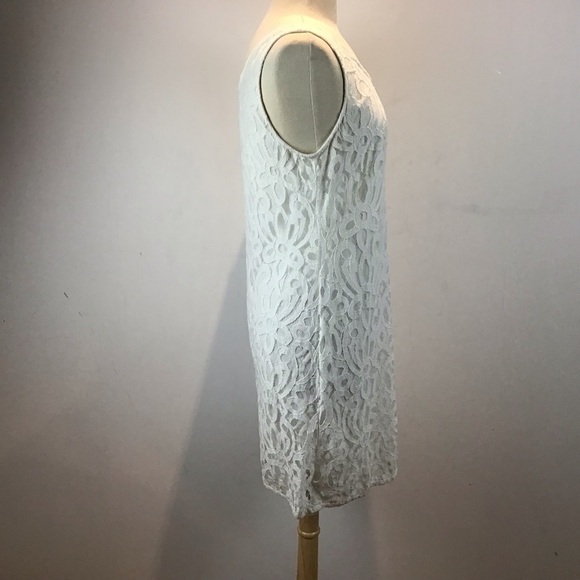Loft outlet white lace shift dress size 10 - Picture 2 of 6